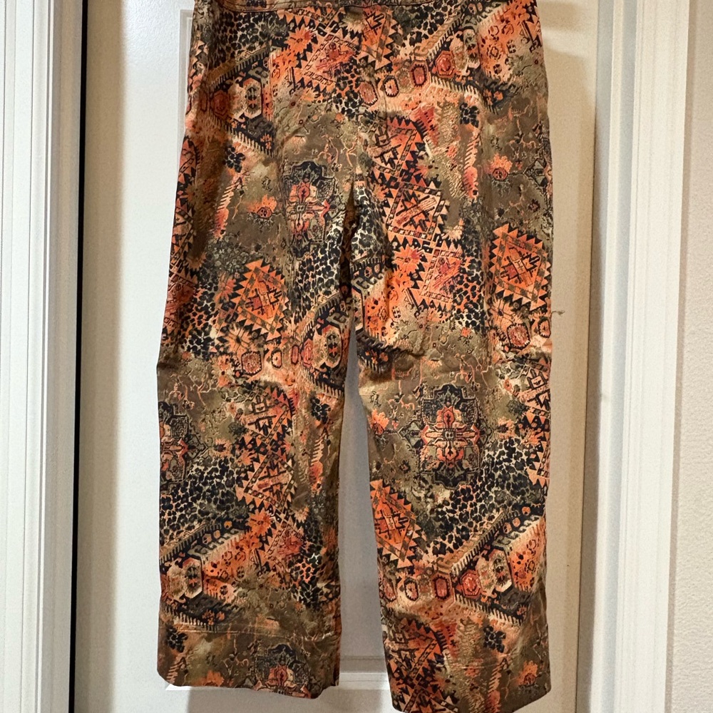 Chico's Design Multicolor Patterned crop pants - image 4